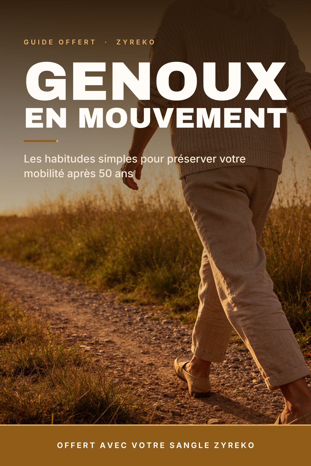 ZYREKO E-book - Les habitudes simples pour prendre soin de vos genoux et préserver votre mobilité après 50 ans
